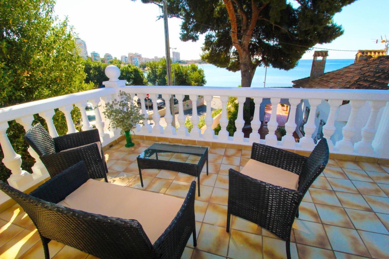 Great Villa, Sea Views, 20 Secs Walk To The Beach, Bbq, 9 People, 5 Mins Car From Alicante City Center, Sailing Club 3 Mins Walk エクステリア 写真